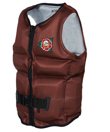Jetpilot 2023 X1 Boys Sublimated Vest - Coffee